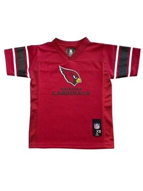 NFL Team Apparel Arizona Cardinals Kids Red Fan Jersey Kids Boys Girls Size XS 4